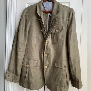 Massimo Dutti Linen Safari Type Jacket (SZ 38)